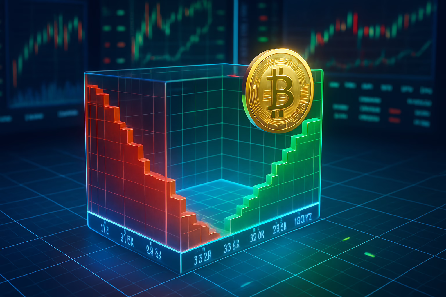 Apa itu grafik kedalaman pasar kripto (market depth chart)
